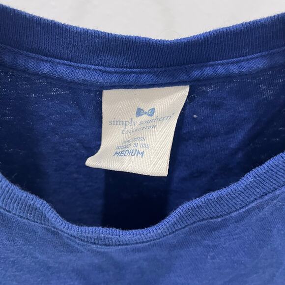 Simply Southern “You Are Worthy” Daisy Butterfly Graphic T-shirt ~ Women’s MD - Picture 5 of 5